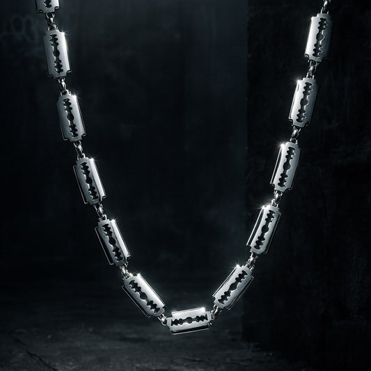 8MM Razor Blade Chain | Half Hearted Jewelry