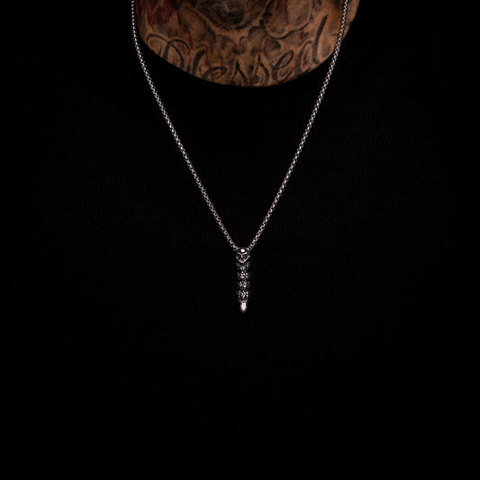 Half Hearted Stainless Steel Bullet Chain
