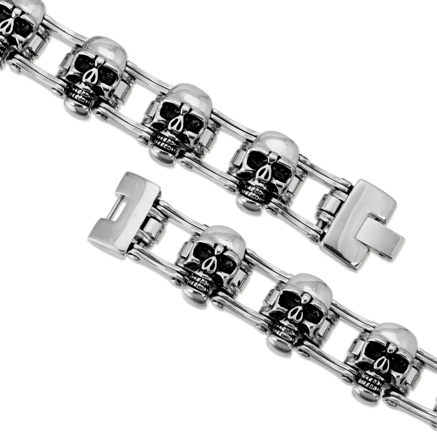 Stainless Steel Skull Biker Link Chain
