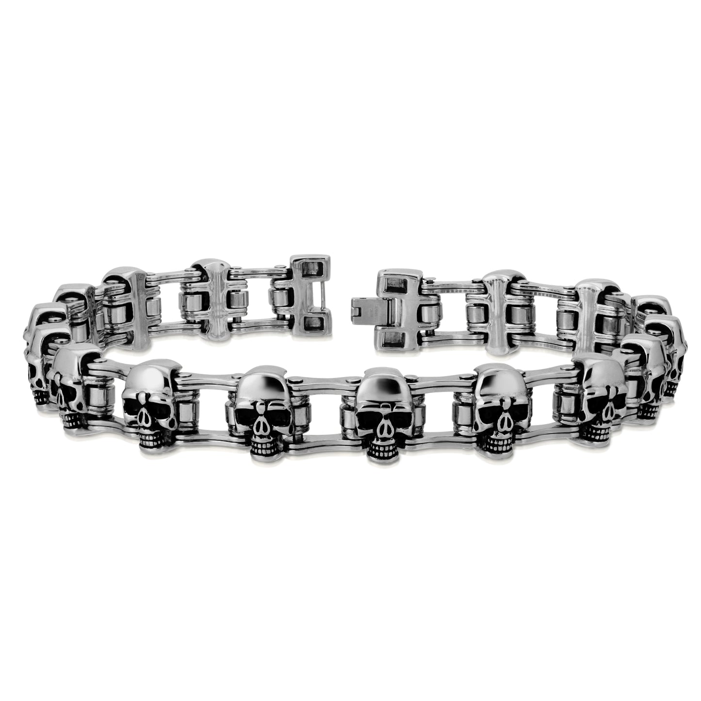 Stainless Steel Skull Biker Link Chain