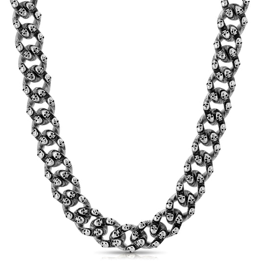 Cuban Skull Choker Chain