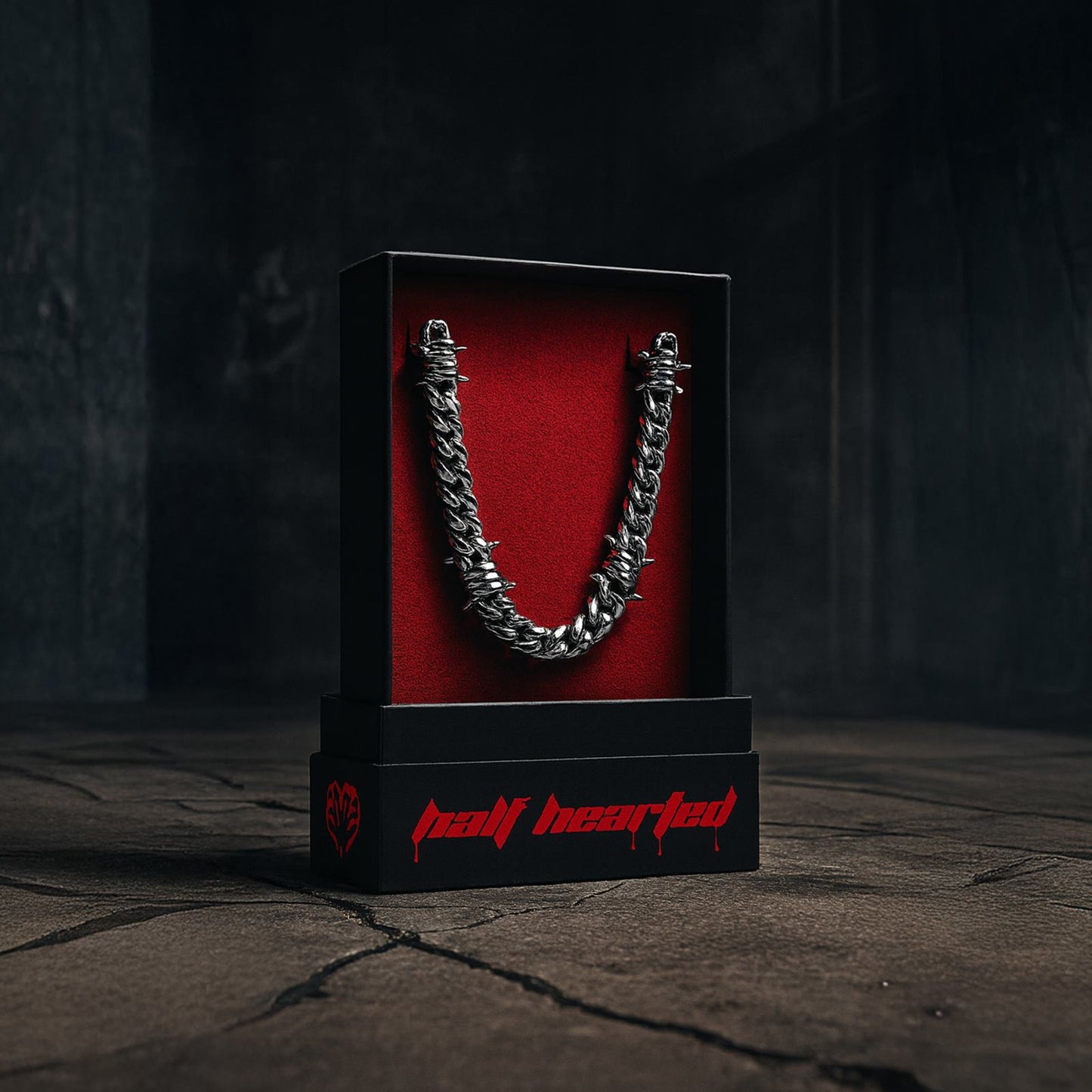 10MM Barbed Wire Link Chain | Half Hearted Jewelry