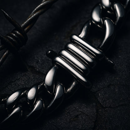 10MM Barbed Wire Link Chain | Half Hearted Jewelry