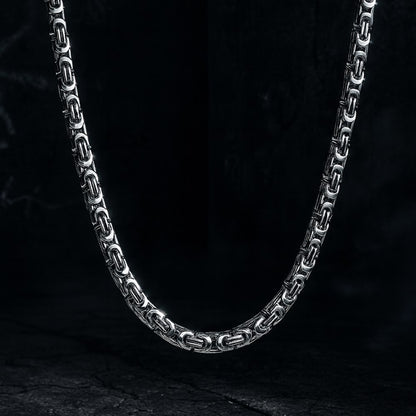 6MM Byzantine Link Chain | Half Hearted Jewelry