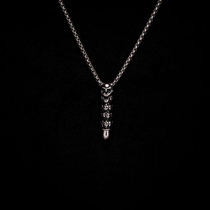 Half Hearted Stainless Steel Bullet Chain