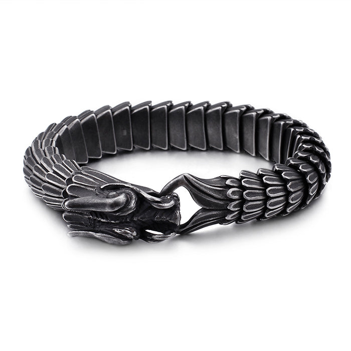 Stainless Steel Dragon Scale Bracelet
