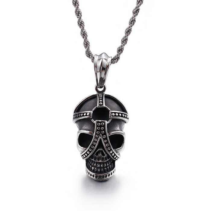 Strapped Skull Necklace