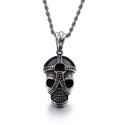 Strapped Skull Necklace Pendant