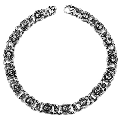 Skull Link Choker Chain