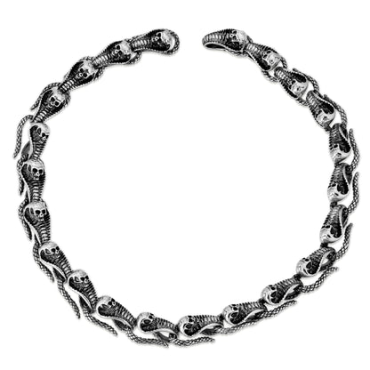 Cobra Skull Choker Chain