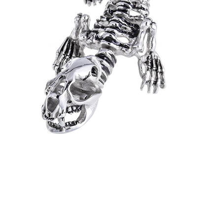 Stainless Steel Dinosaur Skeleton Bracelet
